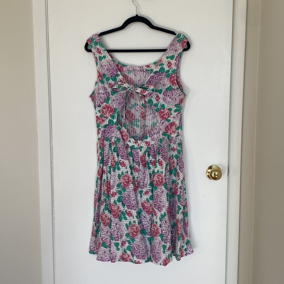 Topshop size 12 back cut out fit & flare dress - Picture 2 of 5